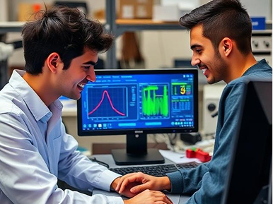 Students at computer